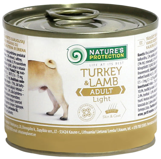 Nourriture humide Nature's Protection pour chiens adultes au dindon et agneau