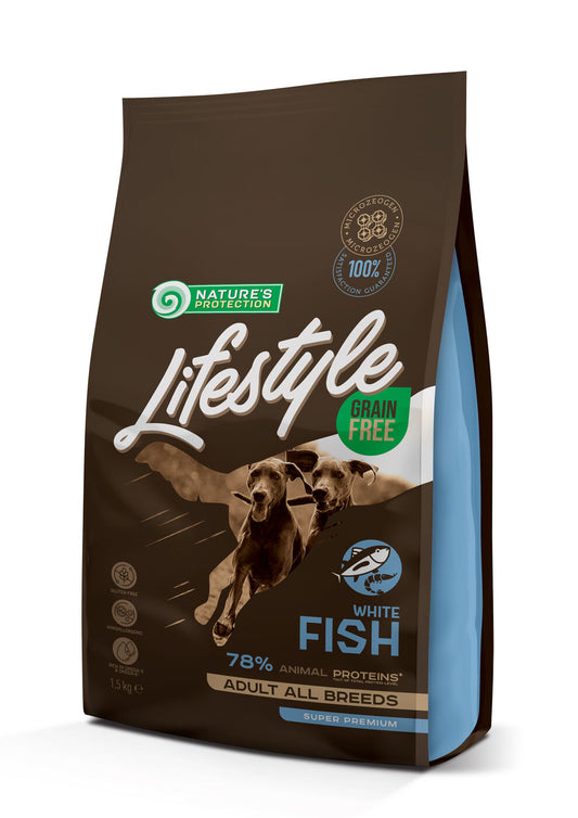 Nature’s Protection Lifestyle Grain Free White Fish Adult All Breeds