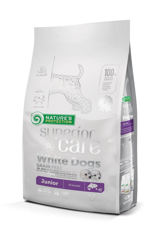 Nature’s Protection Superior Care White Dogs Salmon Junior All breed
